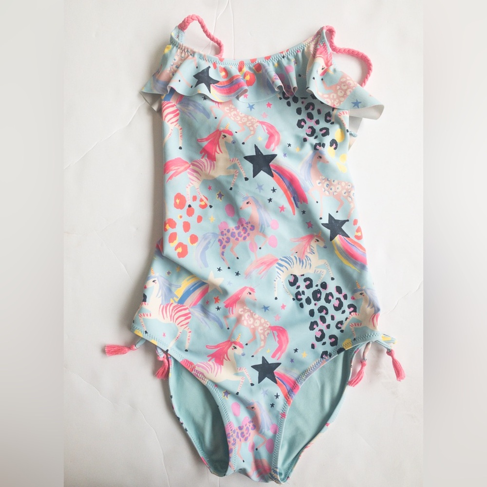 NEXT Direct Blue Unicorn Swimsuit size 11 yrs